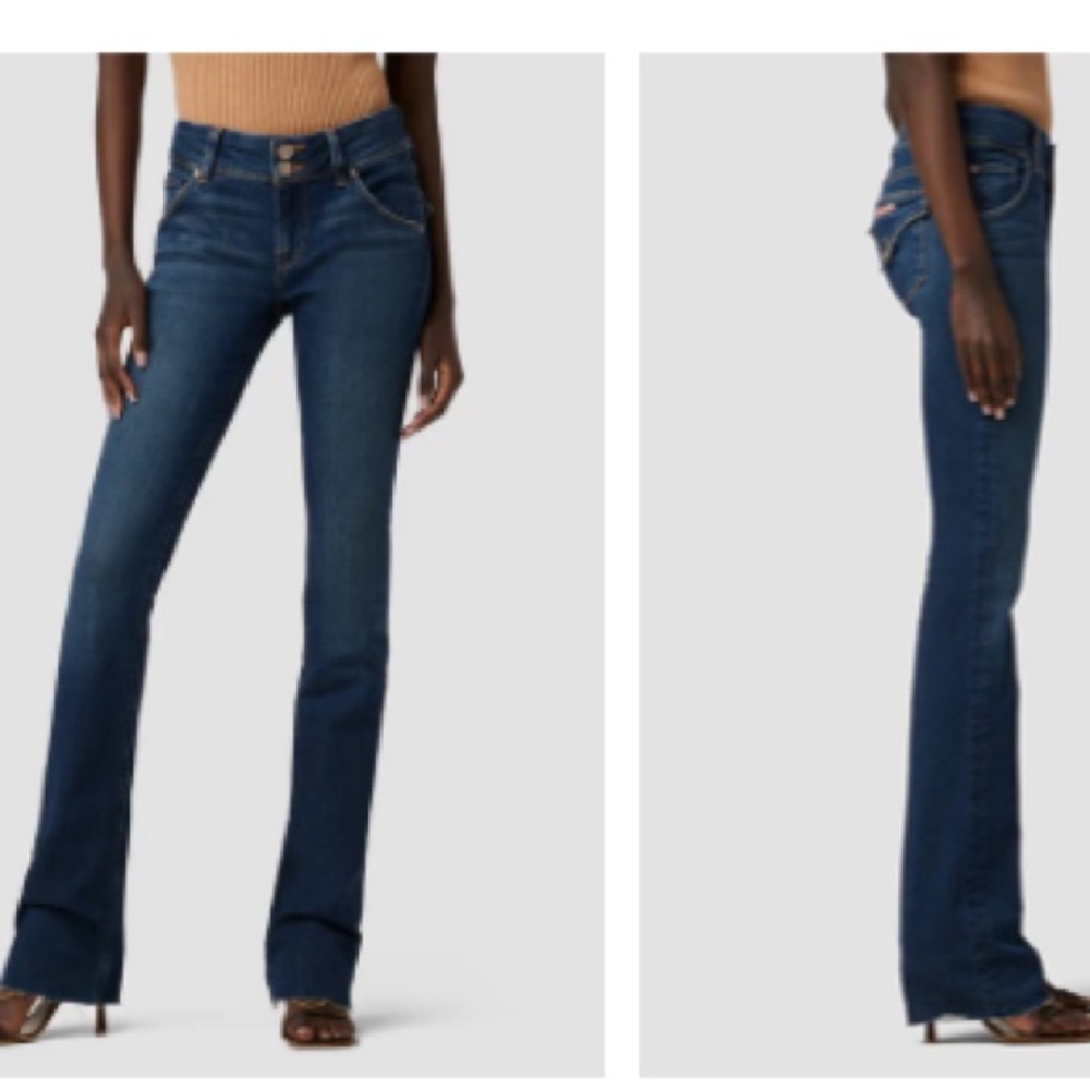 Hudson Beth‎ Mid-Rise Baby Bootcut Stretch Dark Wash Jeans size 28 - Picture 14 of 14